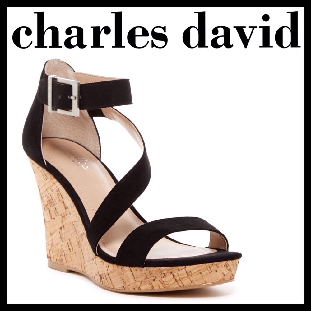 ❤️Size 9.5 Charles David Leanna Cork Wedge Sandal - Picture 4 of 8